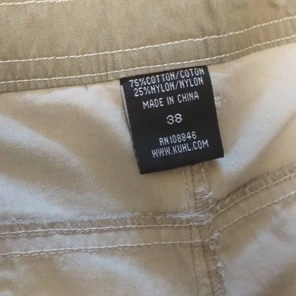 Kuhl Crag Series Long Shorts Men's 38 Olive Outdoor Utility Pockets Gorpcore